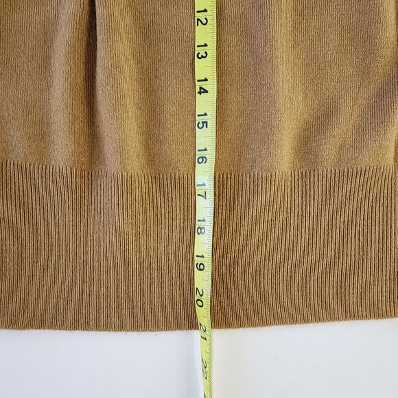 JM Collection Brown Knit Turtleneck Sweater Size S - Picture 5 of 6